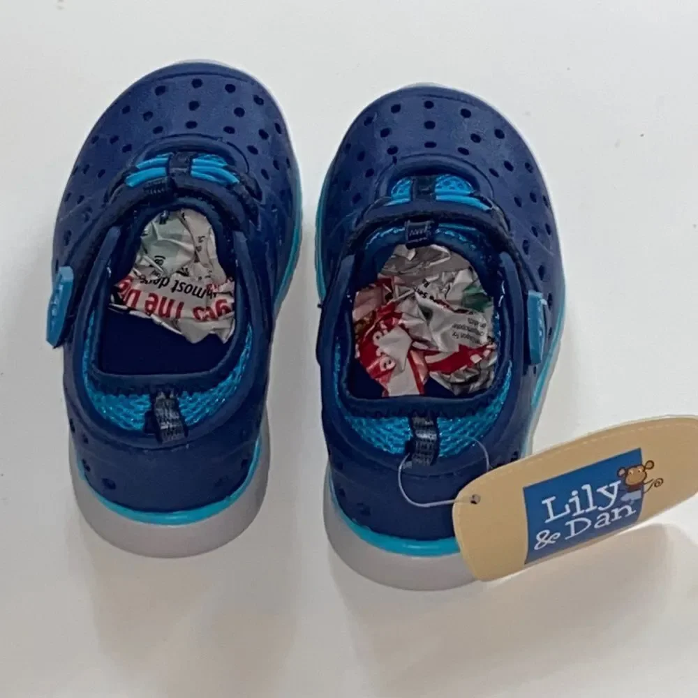 Lily Dan Blue Kids Boy Shoes Size 5:6